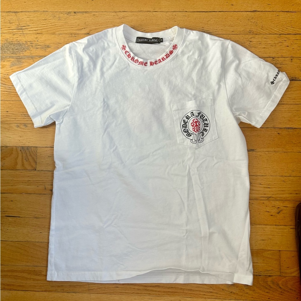 Chrome Hearts White and Red Shirt